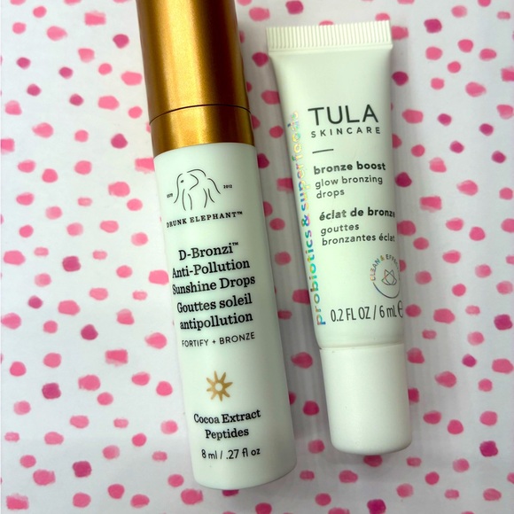 [ FIRM price! ] Drunk Elephant and Tula Bronzing Drop Duo - Picture 1 of 1